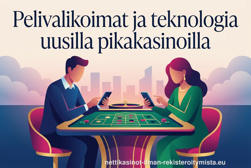 Pelivalikoimat ja teknologia uusilla pikakasinoilla